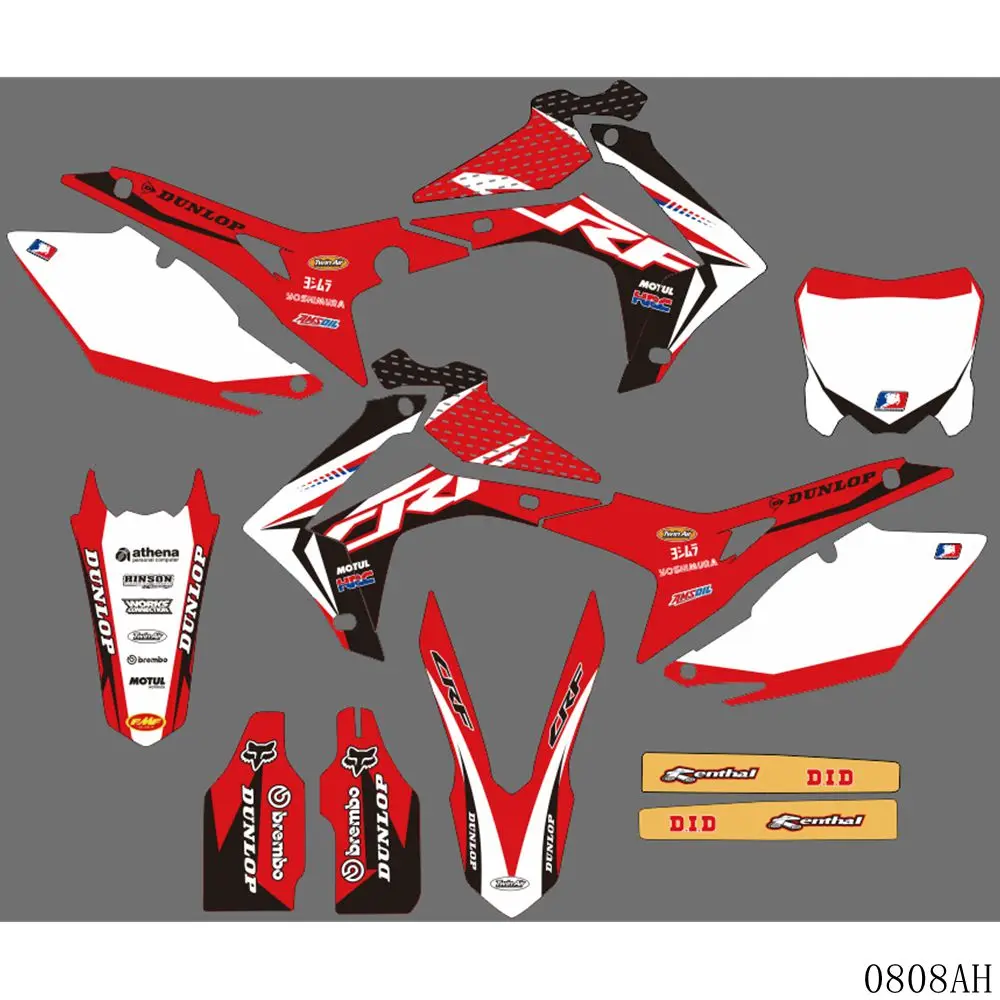 Графические наклейки фон для HONDA CRF250 CRF 250 2014 2015 2016 2017 CRF450 450 2013 2016|Наклейки и
