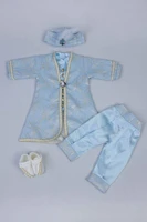 blue authentic baby boy newborn suit prince ottoman vintage prince gentleman men dolls 5pcs set clothing special occasions model