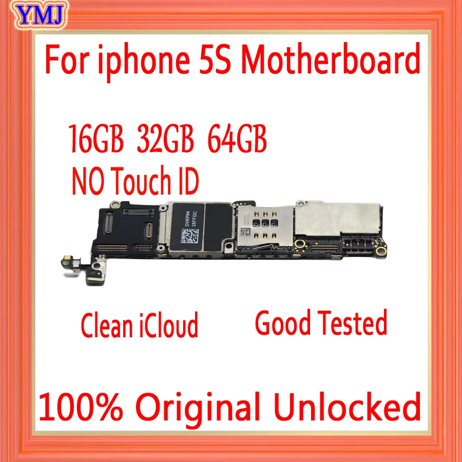 16 Гб/32 ГБ/64 ГБ для iphone 5S материнская плата без Touch ID 100% оригинальные