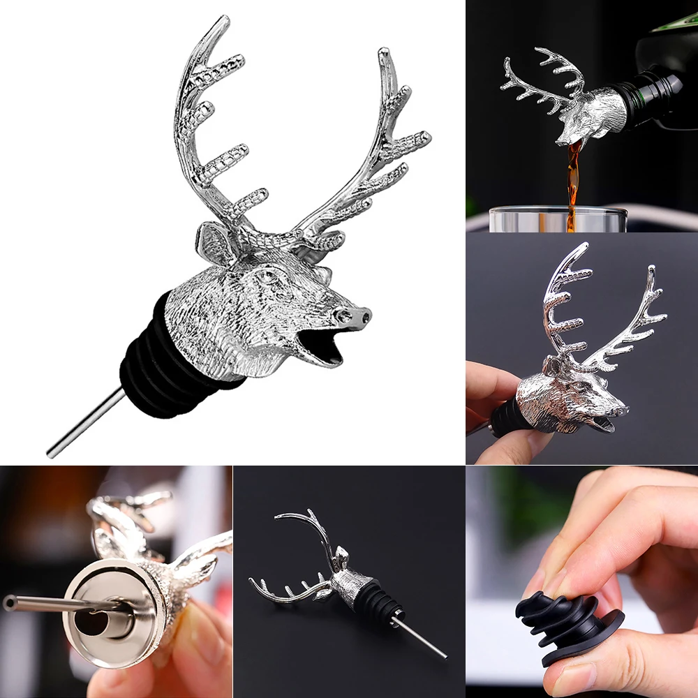 Пятно металлическая голова оленя вина разливщик красного Романтический