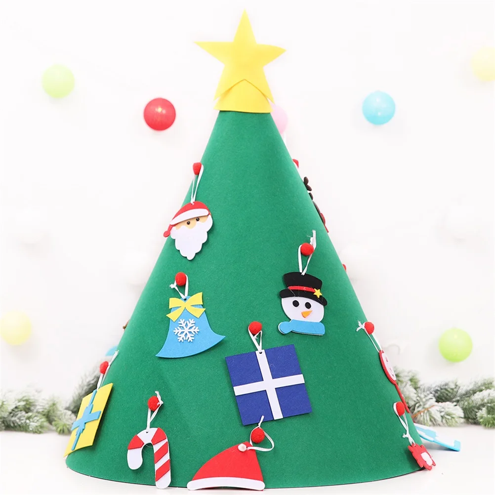 3D DIY войлочный комплект для рождественской елки 18 шт. рождественские подвесные