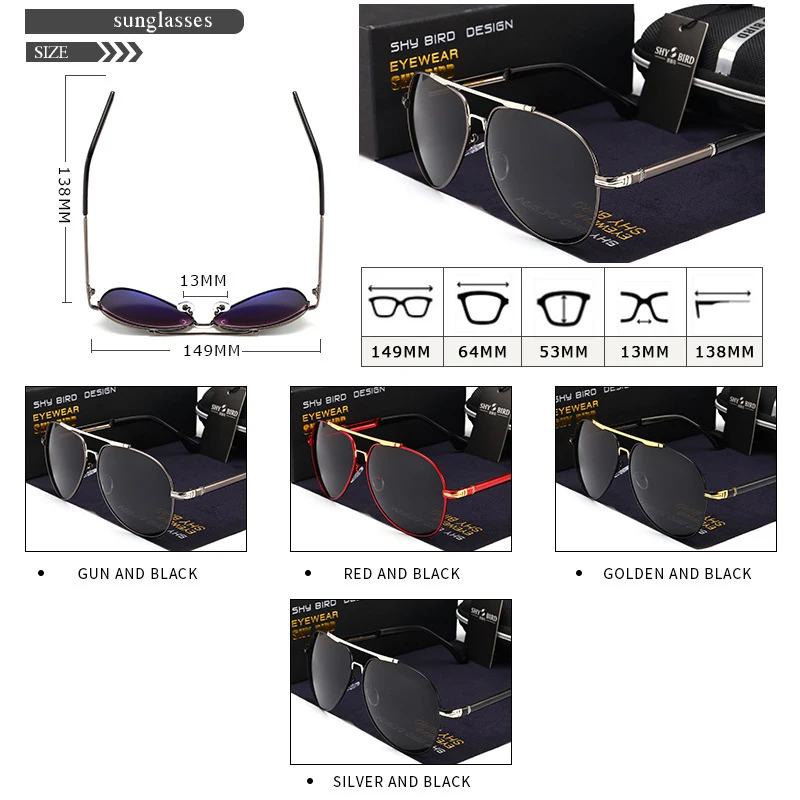 Мужские солнцезащитные очки поляризационные для рыбалки улицы вождения oculos