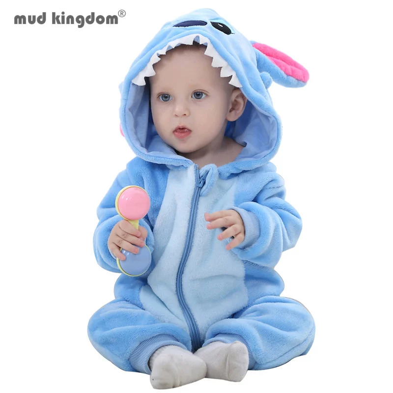 

Детский флисовый комбинезон на молнии с мультяшным принтом