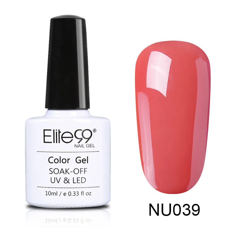 039 Elite99 10 мл Гель-лак телесного цвета Vernis Полупостоянный УФ-гель для ногтей гели для дизайна ногтей Эмаль лак для ногтей гель лак - Цвет: 039