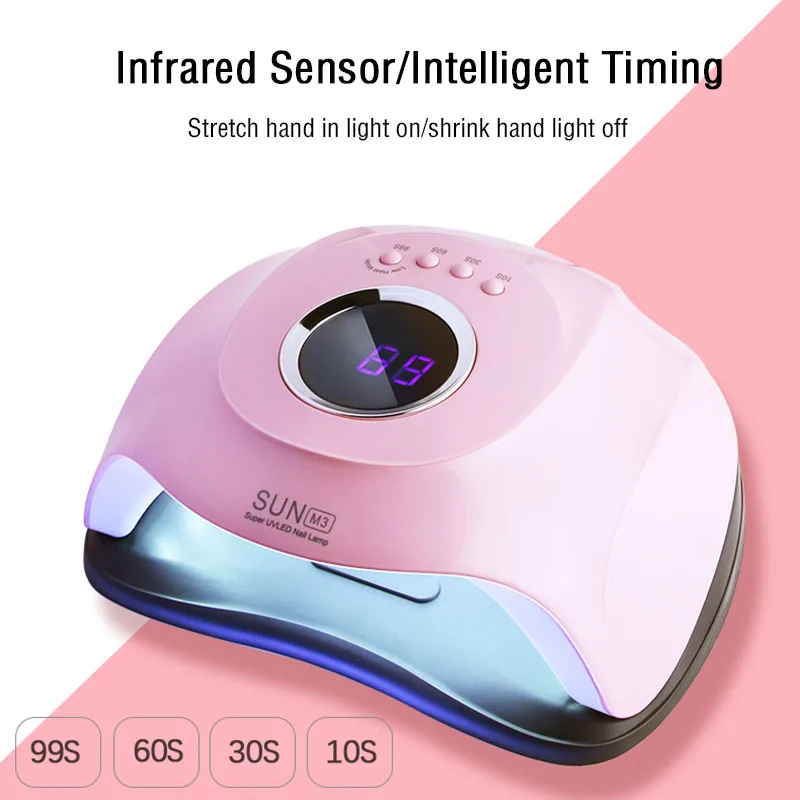 Лампа SUN UV для ногтей 180/120/54 Вт 45 светодиосветодиодный | Красота и здоровье
