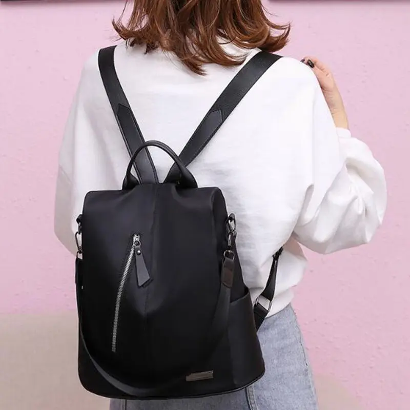 

Waterproof Oxford Women Backpacks School Bags for Teenager Girls Anti-theft Red Backpacks Travel Shoulder Bag Famale Rucksack