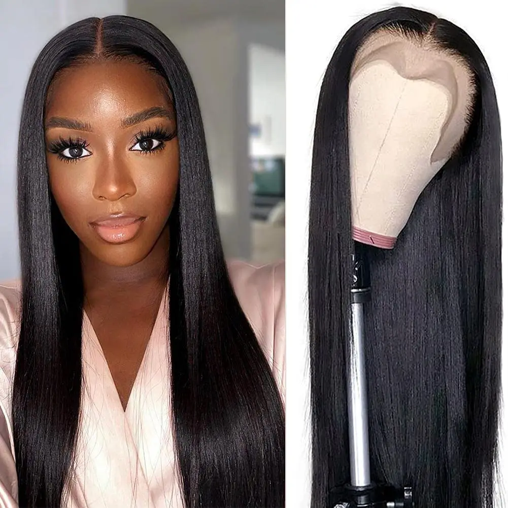 

YEZ Straight Lace Front Wig 32Inch Transparent Human Hair Wigs Brazilian Wigs For Women Human Hair Y47906