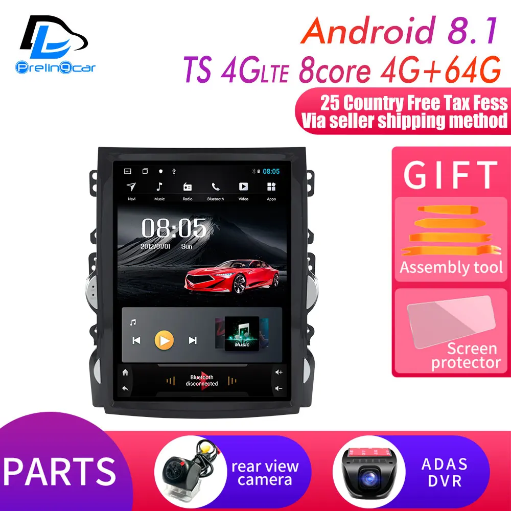 TS-4G 4G64G add DVR 4g lte 64G rom Вертикальная android 8,1 система для Chevrolet Malibu 2010- лет gps Мультимедиа Видео Радио плеер Автомобильный навигатор - Цвет: TS-4G 4G64G add DVR