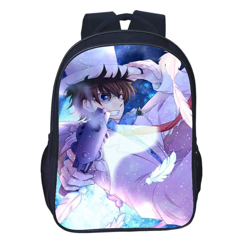 

2020 New Hot Comic Detective Conan Japanese Animation Accessory Backpacks for Teenagers Luinous Logo Laptop Bags Mochila