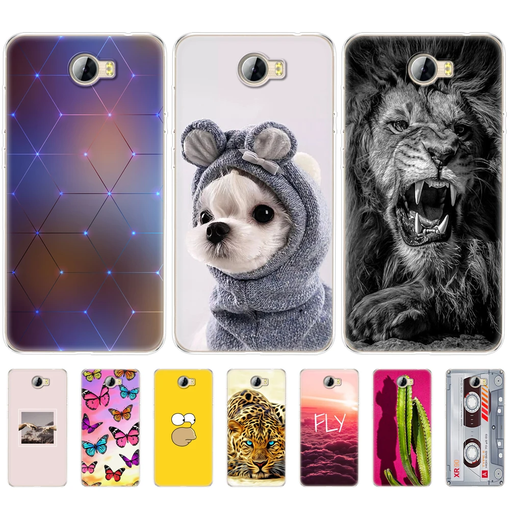 Silicone phone Case For Huawei Y5 II 2 / Y6 Compact Russia Honor 5A LYO-L21 transparent soft TPU 360 full protective | Мобильные