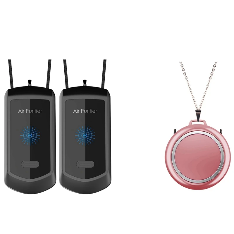 

3 шт. ожерелье воздухоочиститель, носимое Шейное висячее USB Автомобильное портативное кислородное ожерелье отрицательные ионы воздухоочис...