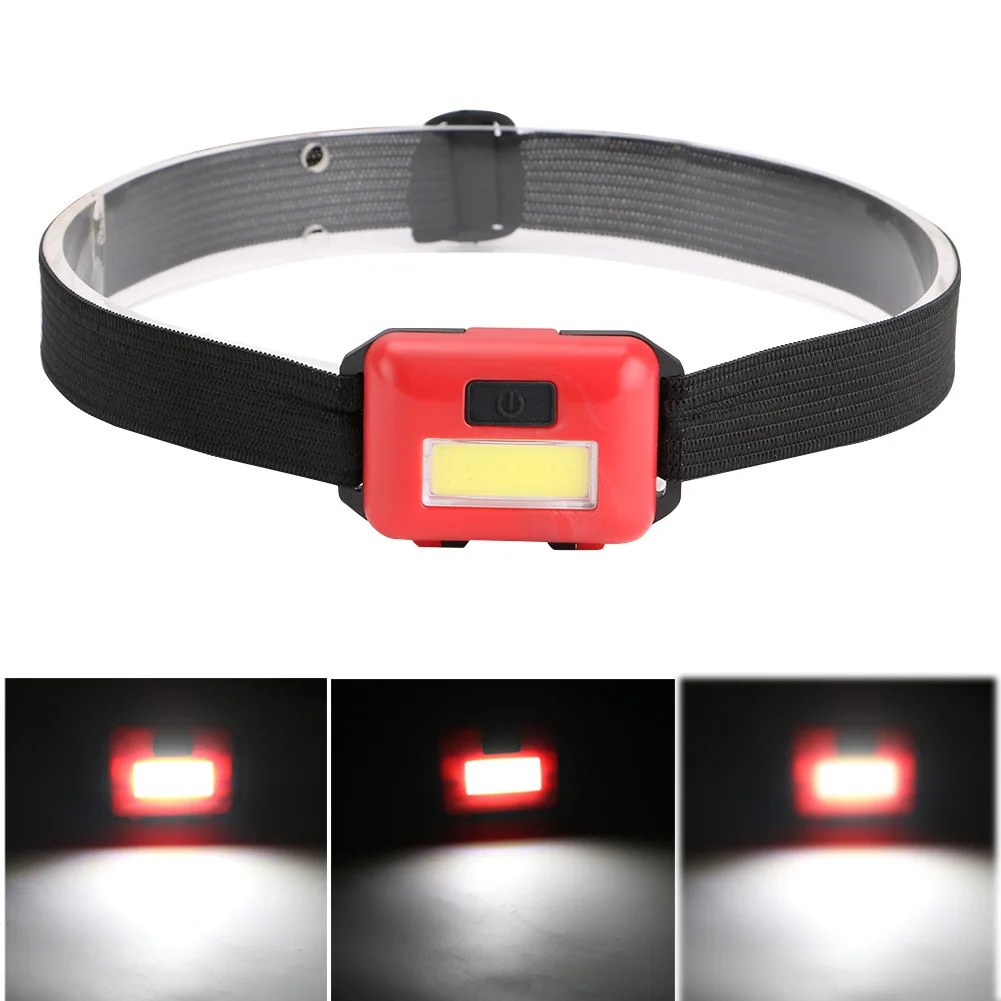 

Cob Headlamp Battery Portable led headlight Outdoor Waterproof lights head lamp led head band flashlight headband light cap hat