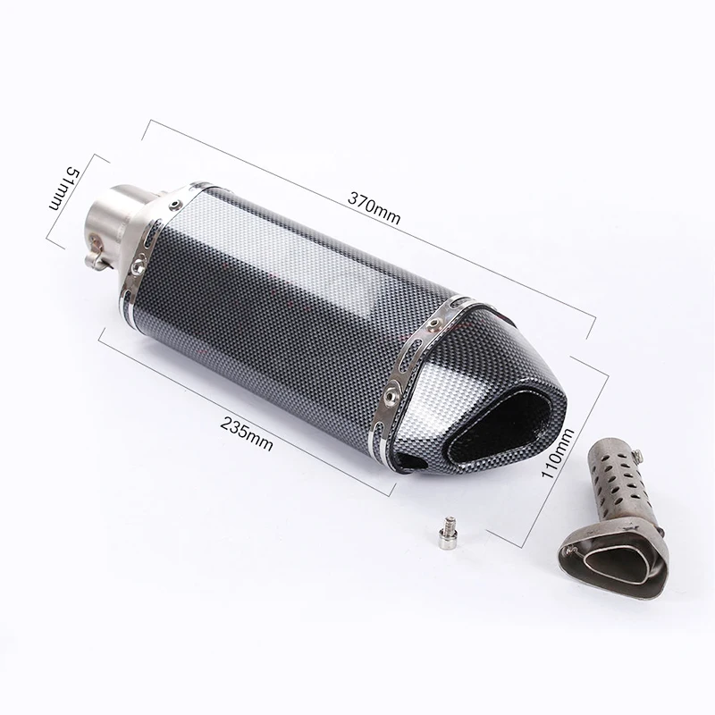 Yamaha FZ6N FZ6S FZ6 Motorcycle Replace Original System 1x Middle Link Pipe Connect 2x Exhaust Muffler Tube Left Right Side image 2