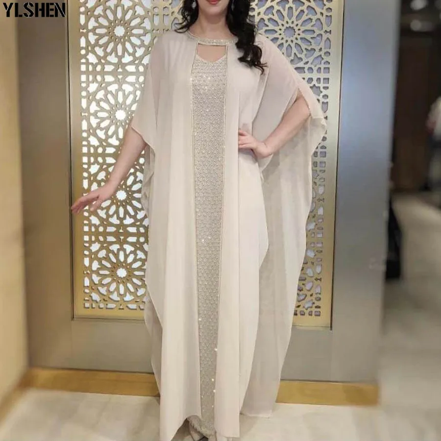 Платье Дашики в африканском стиле длинное платье с блестками и бриллиантами