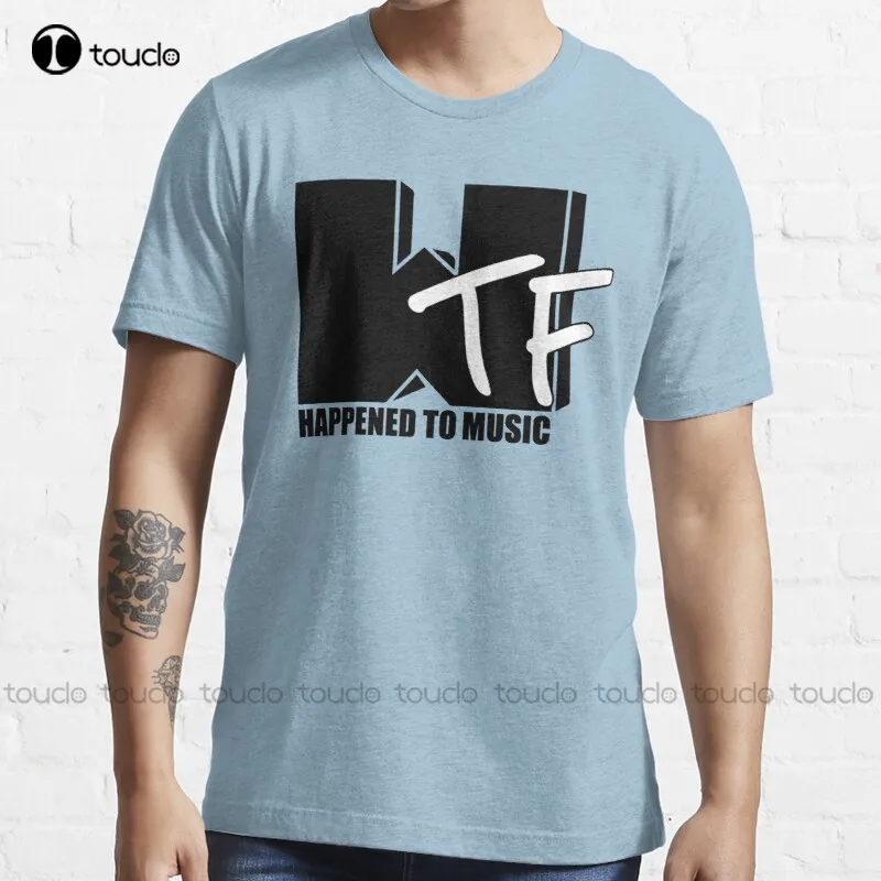 

New Wtf Happened To Music Solid T-Shirt Cotton Tee Shirt S-3Xl
