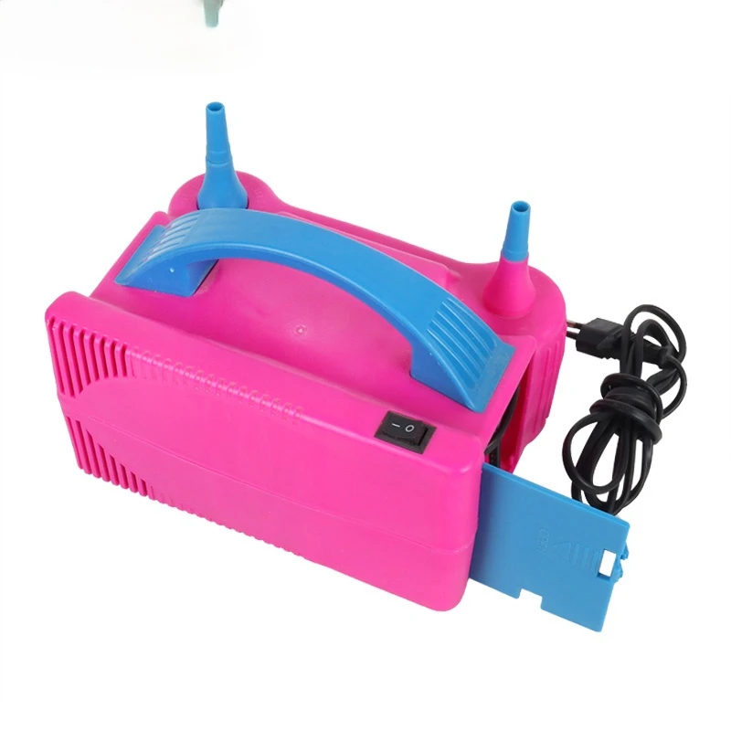 

Portable High Voltage Double Hole Inflatable Electric Pump Balloon Air Balloon Pump Inflator Pump Portable Air Blower