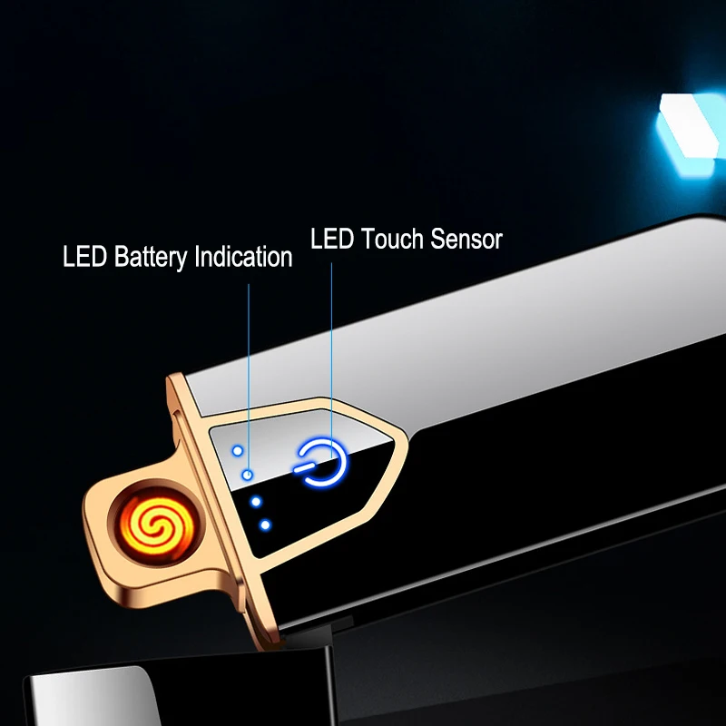 Перезаряжаемая электрическая зажигалка с подключением к USB сигаретным