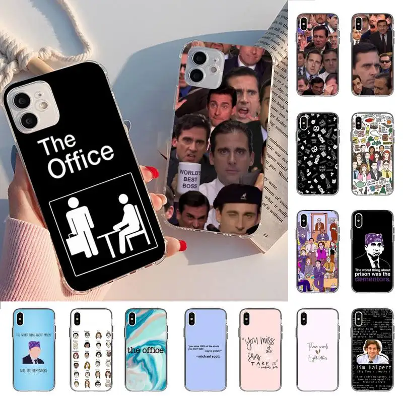 

The Office Tv Show What She Said Colorful Cute Phone Case for iPhone 11 12 13 mini pro XS MAX 8 7 6 6S Plus X 5S SE 2020 XR case