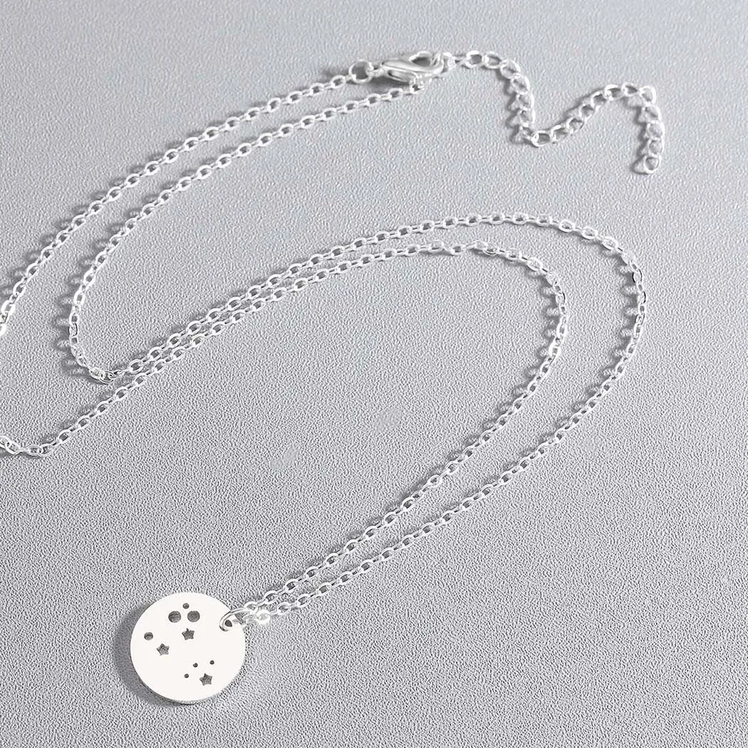 3 цвета ожерелье из нержавеющей стали для женщин круглая Геометрическая планета