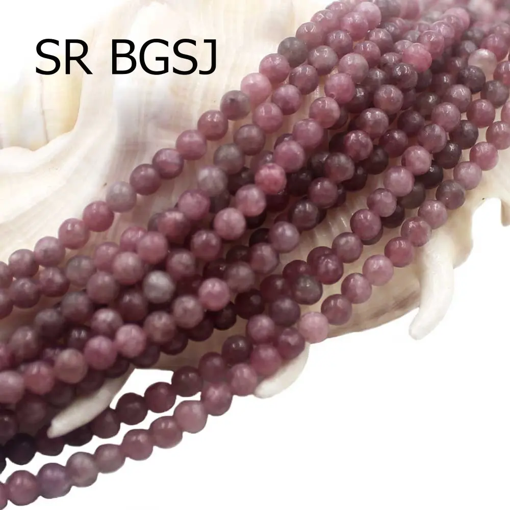 Free Shipping Select By Size 4 6 8 10mm Round Jewelry Making Spacer Beads Natural Pink Lepidolite Gems Stone Strand 15&quot | Украшения и