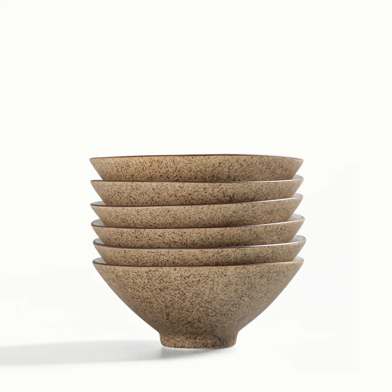 

Porcelain 8cm Coarse Pottery Flower Tea Cup Ceramic Teaset Chinese Kung Fu Teapot Hand Painted Teaware Set Home Decor