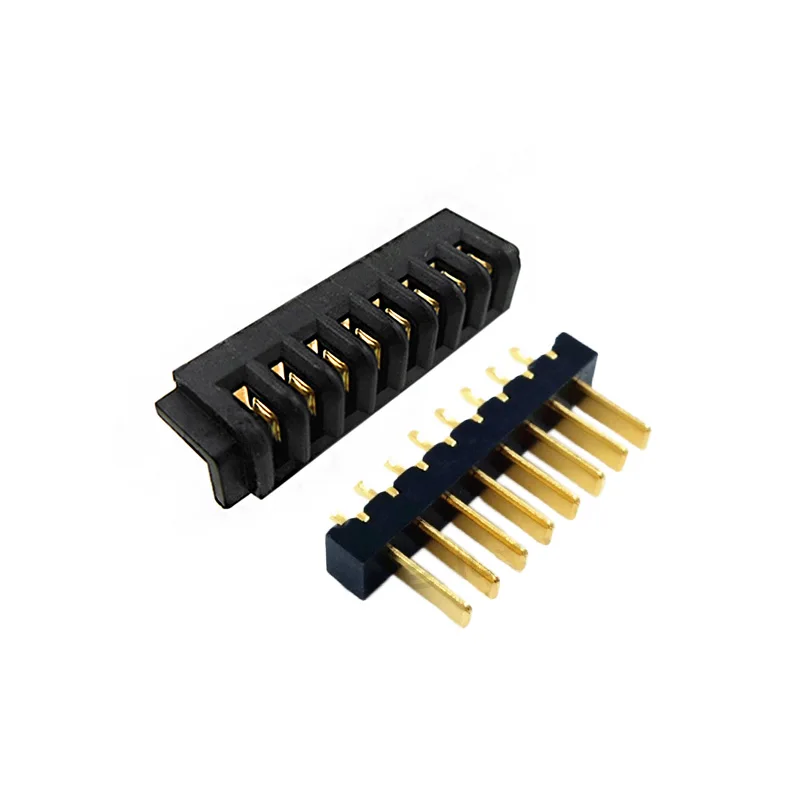 

New 8pin laptop battery connector 2.5mm pitch 180 degree bend foot female plug and male plug Foot length 4.2mm