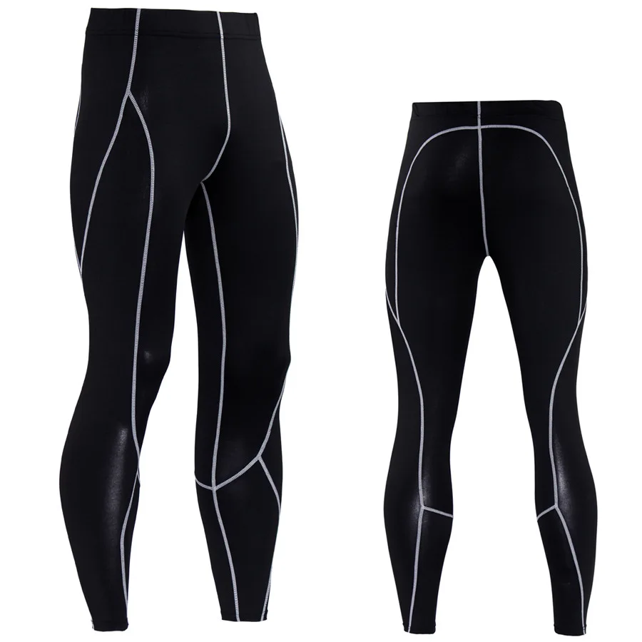 Mens Running Compression Pants Tights Sports Fitness Sportswear Trousers Sweat-wicking Quick-drying Trousers Gym Leggings new brand fitness men running tights gym yoag trousers crossfit jogger sports leggings athleisure sportswear jog elastic pants