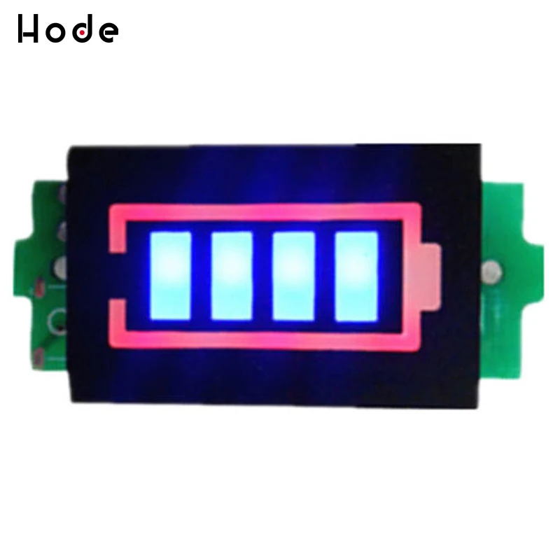 1S одиночный 3 7 в модуль индикатора емкости литиевого аккумулятора 4 2 синий