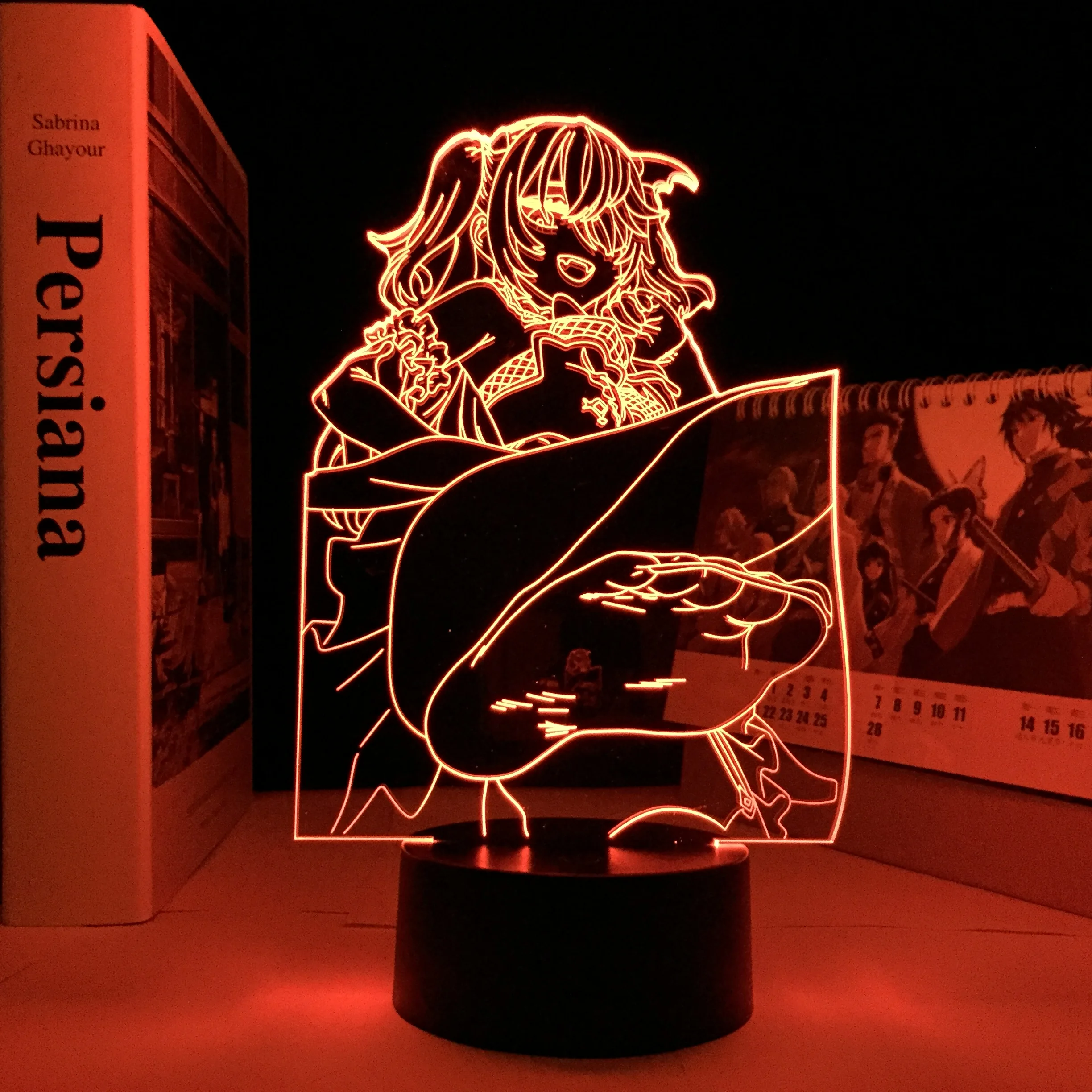 

Светодиодный ночной 3D светильник Genshin, ударная игровая лампа, фигурка фишеля, акриловая Светодиодная лампа, новогодний подарок, новый дизай...