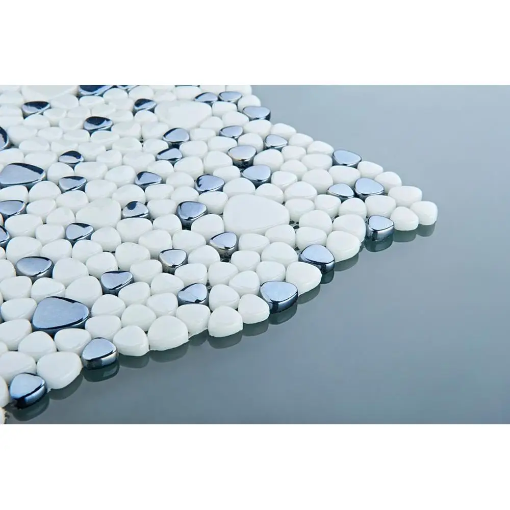 

Pebble glass mosaic tiles FBY011