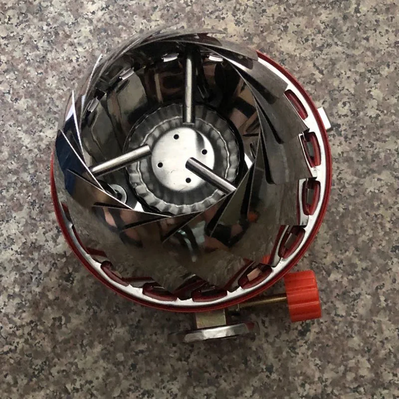 Напольная портативная ветрозащитная печь горелка Лотос газовая кемпинговая