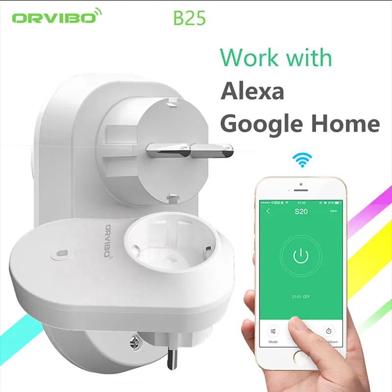 Alexa Google Home Orvibo B25 EU/UK/US умная домашняя система розетка 4g/Wifi Пульт дистанционного