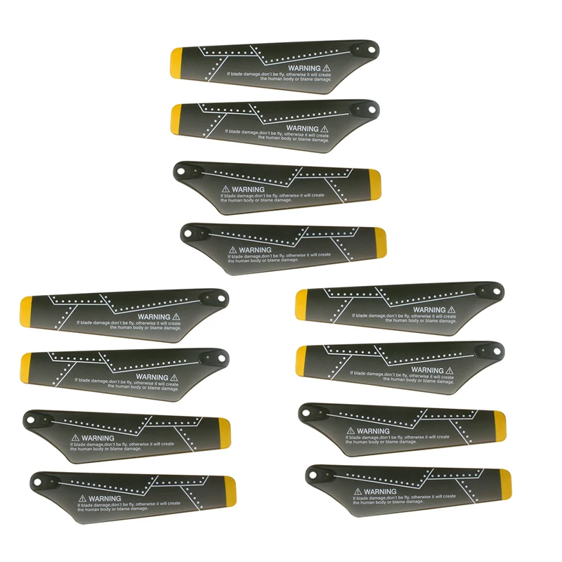 

12 PCS/ 3 Sets Main Blade for Syma S102G S109G Mini RC Helicopter Blades Spare Parts