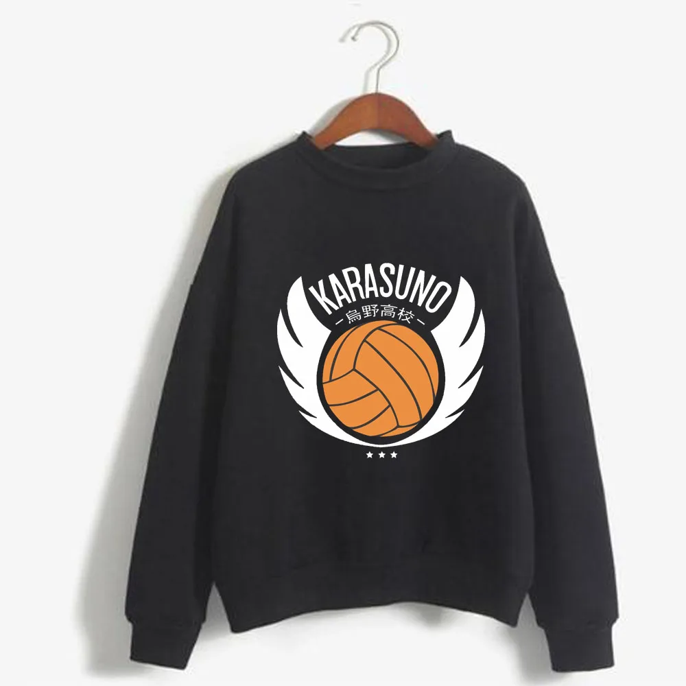 

Худи Haikyuu с японским аниме, модная одежда с круглым вырезом и длинными рукавами для мужчин