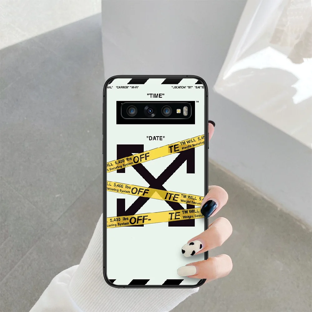 

Off Ow Mona Lisa Phone Case For Samsung Galaxy Note S 8 9 10 20 Plus E Lite Uitra black Back Trend Waterproof Soft Coque Tpu