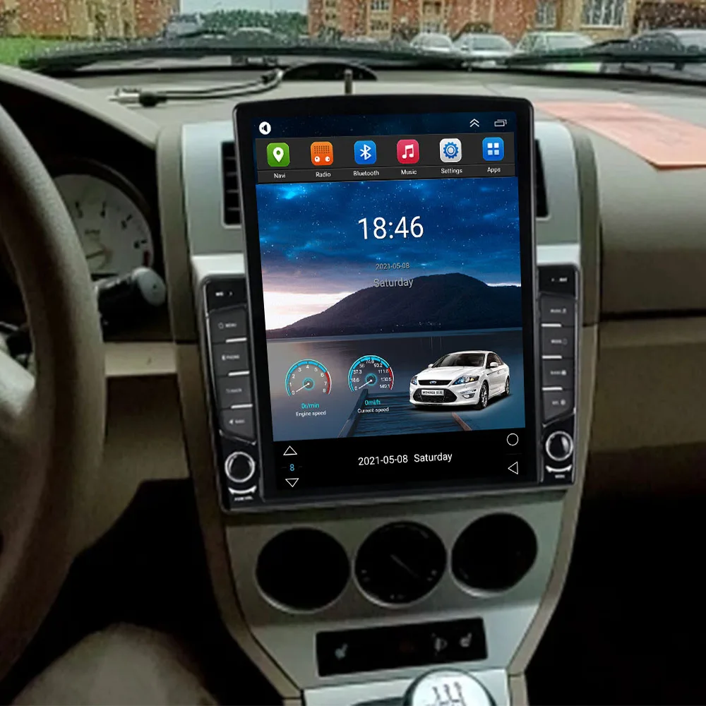 

9.7" Android 11 For Dodge Caliber 2007 2008 2009 2010 Tesla Type Car Radio Multimedia Video Player Navigation GPS