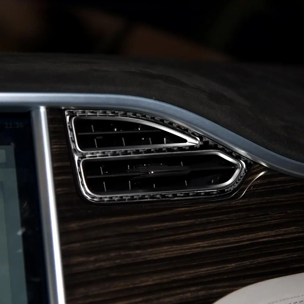 

4 шт., наклейки для автомобильной консоли Tesla Model X
