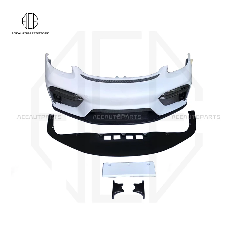 

718 GT4 style Carbon fiber FRP front bumper Car body kit for Porsche Boxster Cayman 718 GT4 style