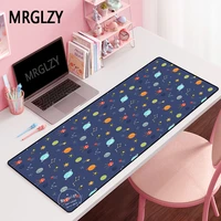 mrglzy cartoons pattern large gamer space 40x90cm mouse pad xxl long mousepad carpet laptop gaming accessories deskmat for csgo