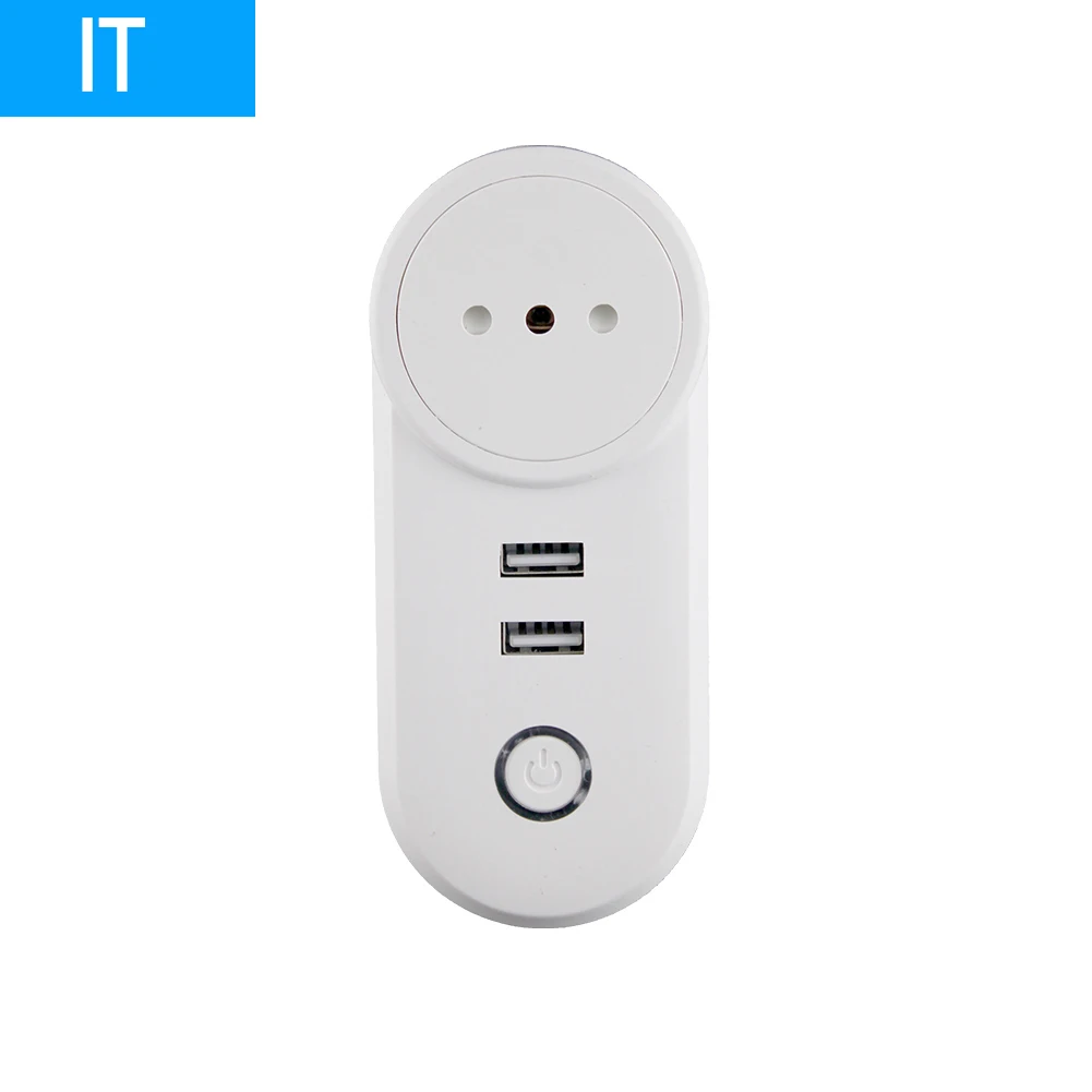 IT Умный дом ZIGBEE 3,0, Wifi розетка, Интеллектуальный переключатель, 2 USB порта, 100-240 В, разъем голосового управления, работает с SmartThing Wink Echo Plus - Цвет: IT