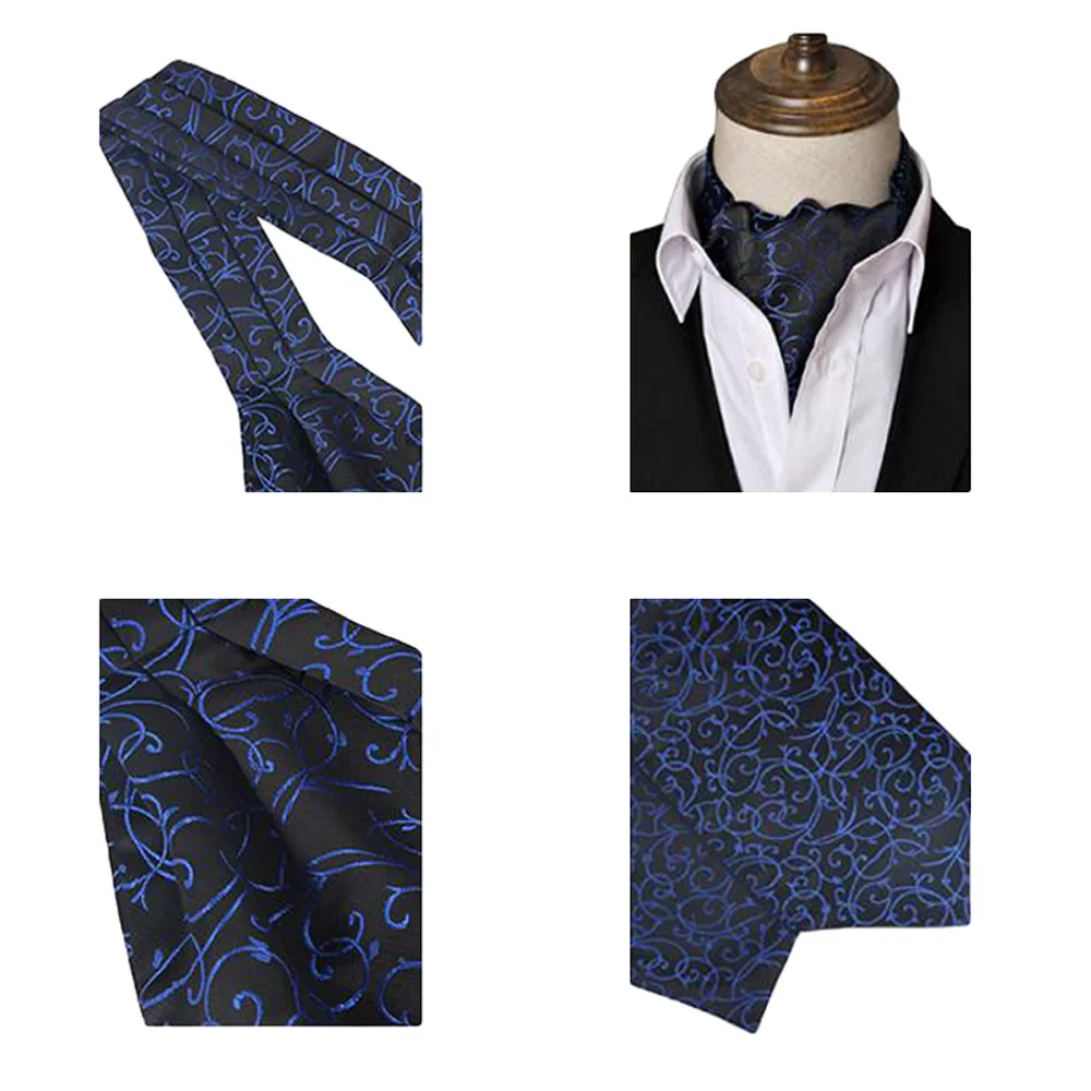 Mens Polka Dots Floral Paisley Silk Cravat Scarves Ascot Wedding Party Neckties HZTIE0512 | Аксессуары для одежды