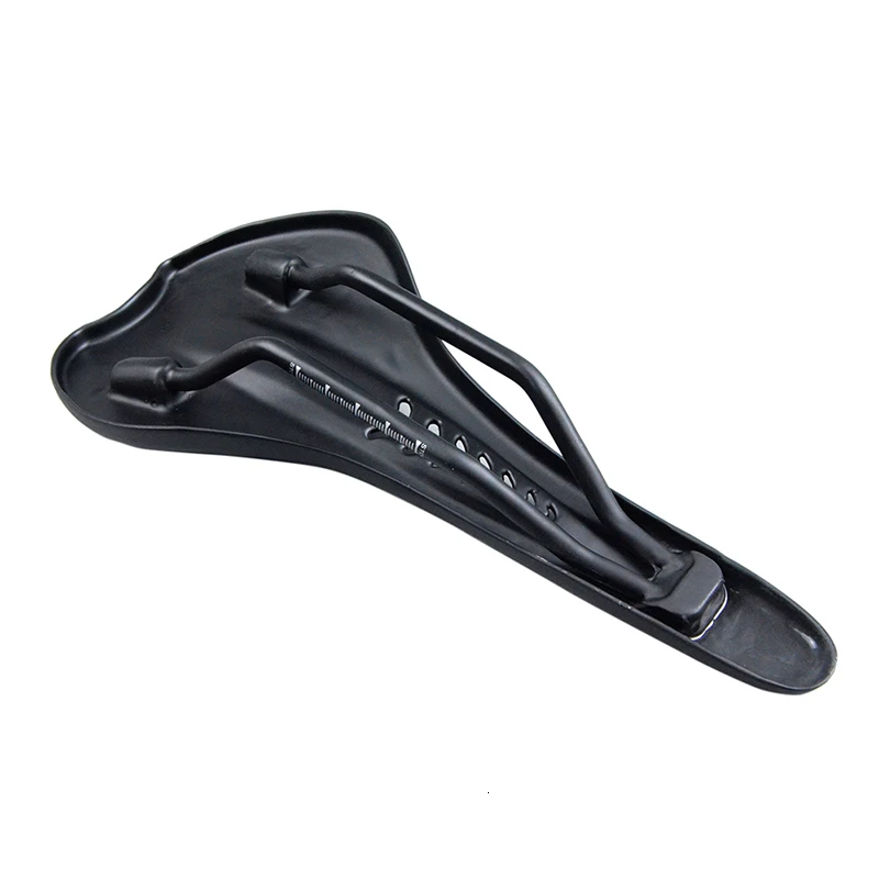 Удобное глянцевое велосипедное седло из углеродного волокна прочный дышащий