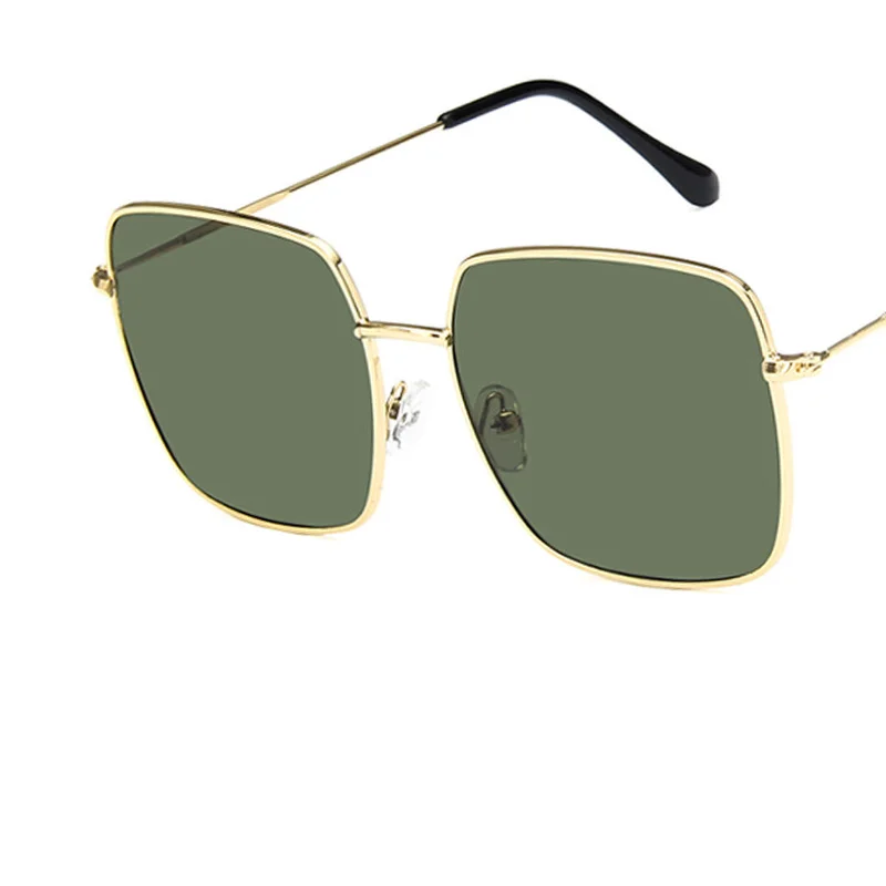 

Ladies Retro Square sunglasse Men Women Brand Designer Fashion Classic Pink Lenses polygon Oversize Sun Glasses UV400