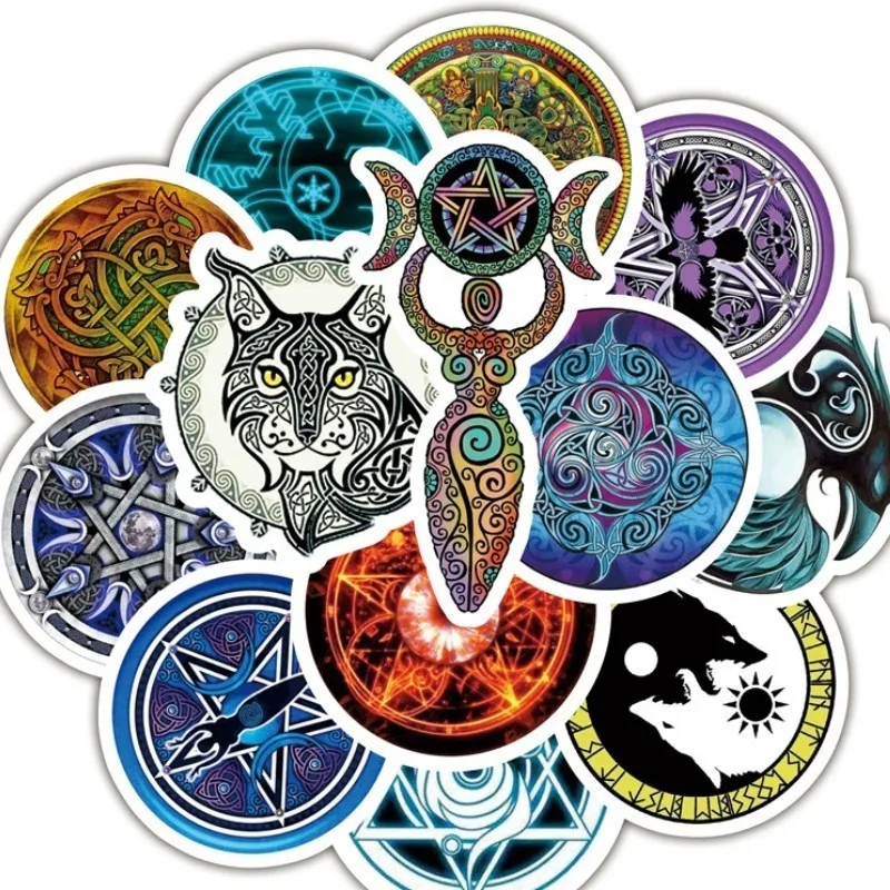 

10/30/50 PCS Totem Skateboard Trolley Case Cartoon Waterproof Graffiti Sticker