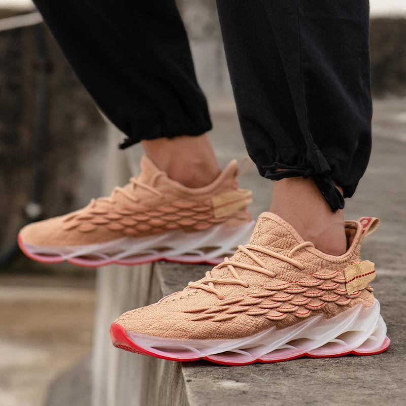 SMS Outdoor Men Shoes Running Shoes for Men Jogging Walking Sports Breathable Blade Shoes High-quality Sneakers Lace-up Sneakers