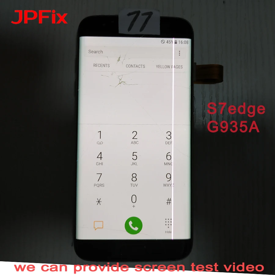 JPFix дефектный для Samsung S7 Edge G935 ЖК дисплей с сенсорным экраном в сборе рамкой