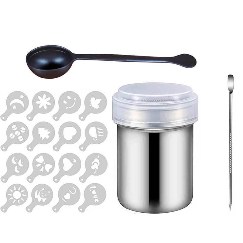 

Coffee Cappuccino Stencils,Powdered Sugar Shakers,Flour Shakers,Coffee Accessories,for Making Coffee Cappuccino Cakes