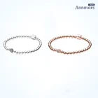 Элегантный браслет из серебра и розового золота, Подходит для Pandora, оригинальный браслет, очаровательное серебряное покрытие