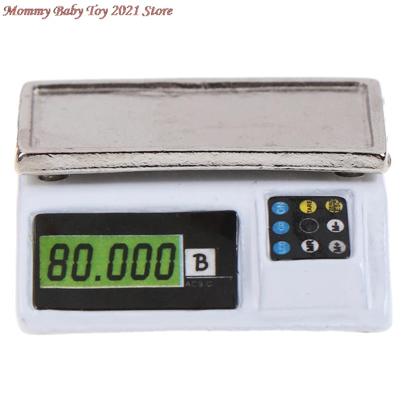 

1 шт., масштаб 1:12, электронные весы, игрушечный кукольный домик, супермаркет, миниатюрная мебель, аксессуары для кукольного домика, декоратив...