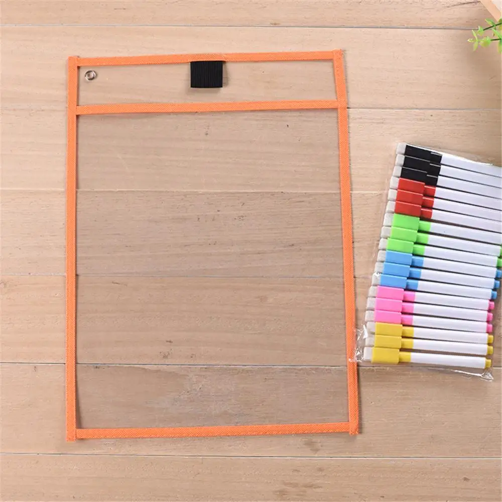 

Dry Erase Pockets Can Be Reused Perfect for Classroom Organization, Plastic Reusable Dry Erase Pocket, Teaching Supplies